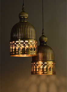 Veneto Lamp Gold Antique by Sahil & Sarthak